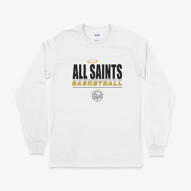 All Saints CYO Basketball Cotton Long Sleeve Tee – STR8 SPORTS, Inc.