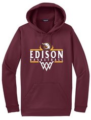 Edison Basketball Fleece Hooded Pullover