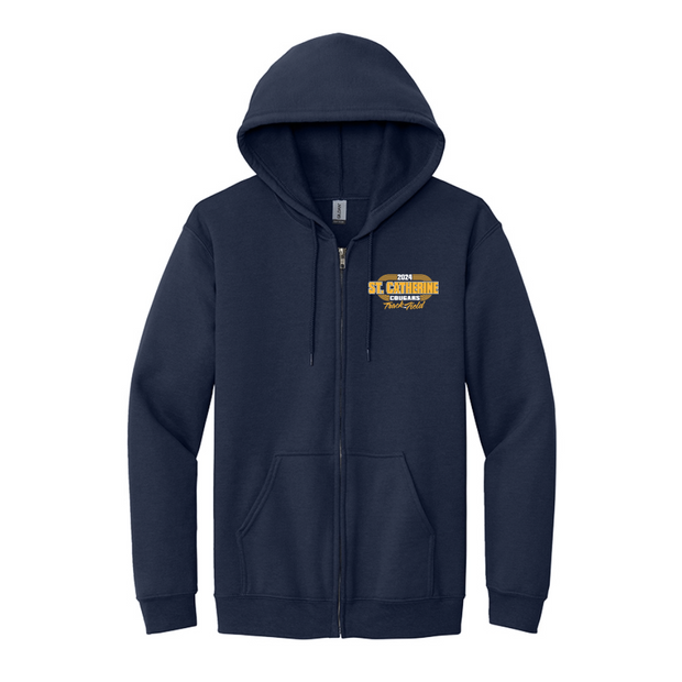 St. Catherine Track and field Full Zip Cotton Hoodie