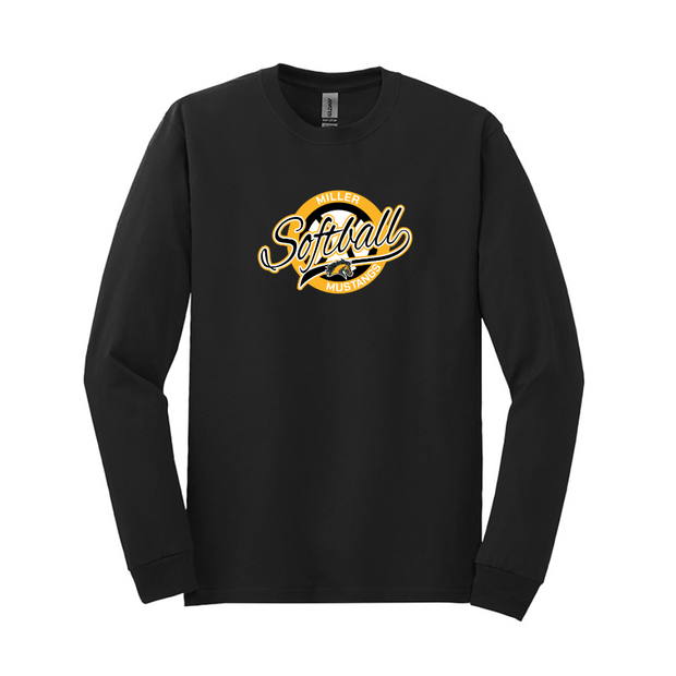 Miller Junior High Softball Cotton Long Sleeve Tee