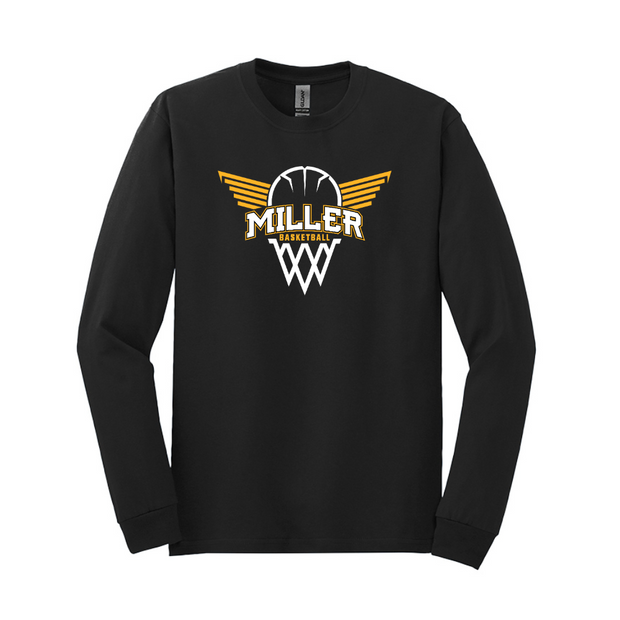 Miller Junior High Basketball Cotton Long Sleeve Tee