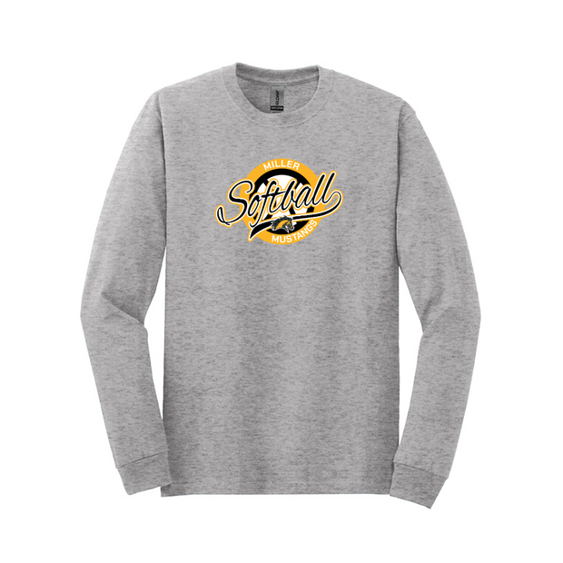 Miller Junior High Softball Cotton Long Sleeve Tee