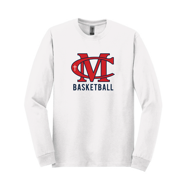 Modeston Christian 2024 Boys Basketball Cotton Long Sleeve Tee