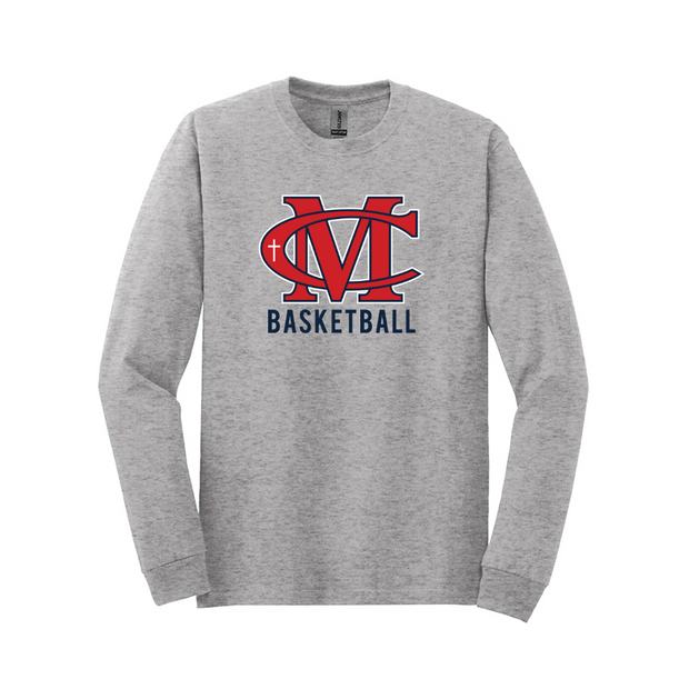 Modeston Christian 2024 Boys Basketball Cotton Long Sleeve Tee