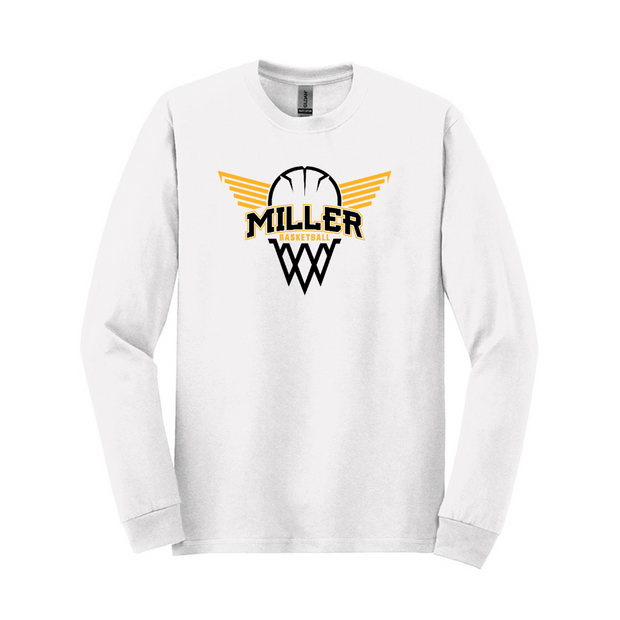 Miller Junior High Basketball Cotton Long Sleeve Tee