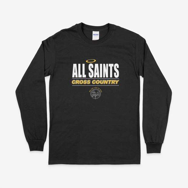 All Saints CYO Cross Country Cotton Long Sleeve Tee