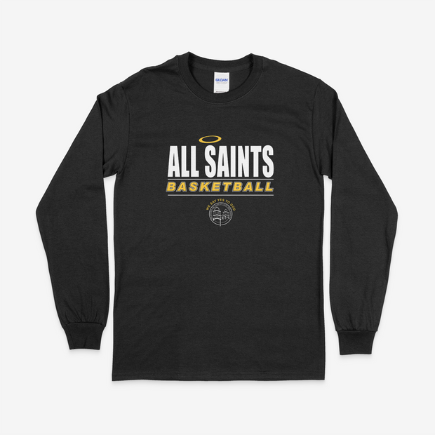 All Saints CYO Basketball Cotton Long Sleeve Tee