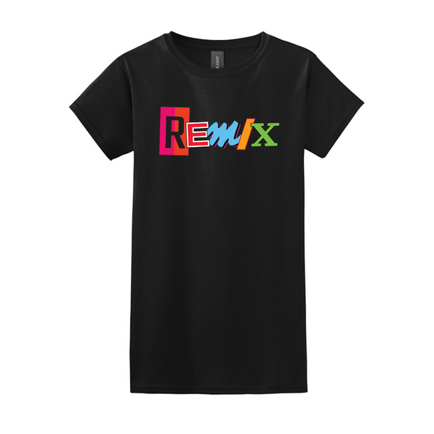 Remix Basketball Softstyle Ladies T-Shirt