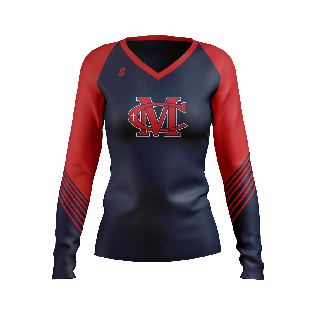 Burst Long Sleeve Volleyball Jersey