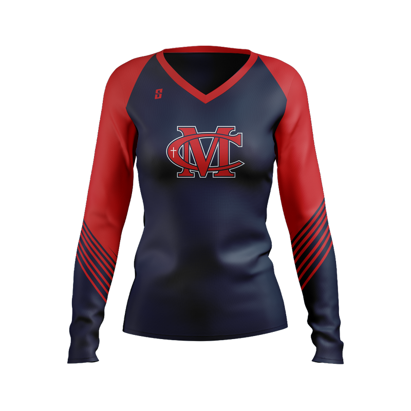 Burst Long Sleeve Volleyball Jersey
