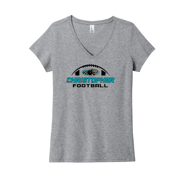 Christopher 2024 Football Women’s The Concert Tee V-Neck