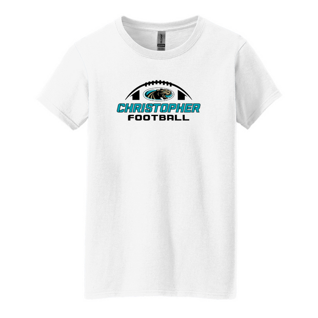 Christopher 2024 Football Ladies Cotton Tee