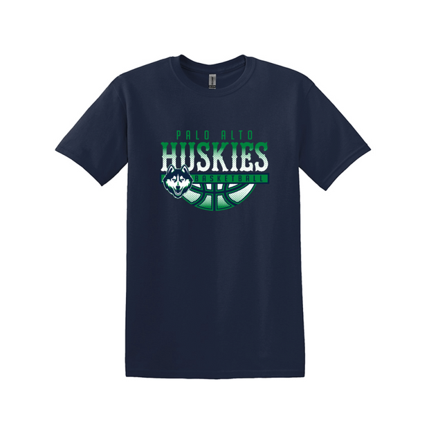 Palo Alto Huskies Basketball Cotton Tee