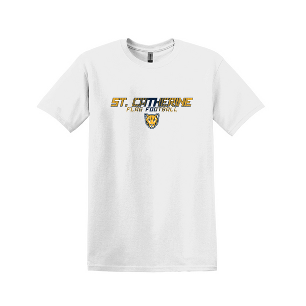 St. Catherine Girls Flag Football Cotton Tee