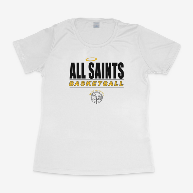 All Saints CYO Basketball Womens Performance Tee