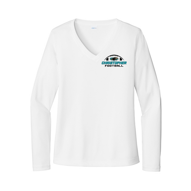 Christopher 2024 Football Long Sleeve Competitor V-Neck Tee