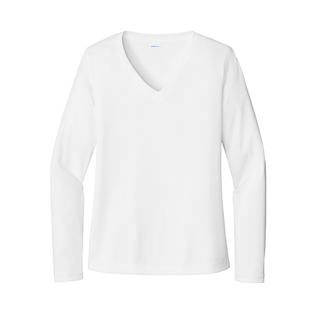 Sport-Tek Ladies Long Sleeve PosiCharge Competitor V-Neck Tee