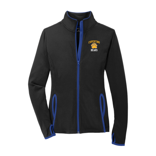 Cupertino Faculty Ladies Sport-Wick Stretch Contrast Full-Zip Jacket