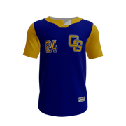 Two Button Custom Baseball Jersey