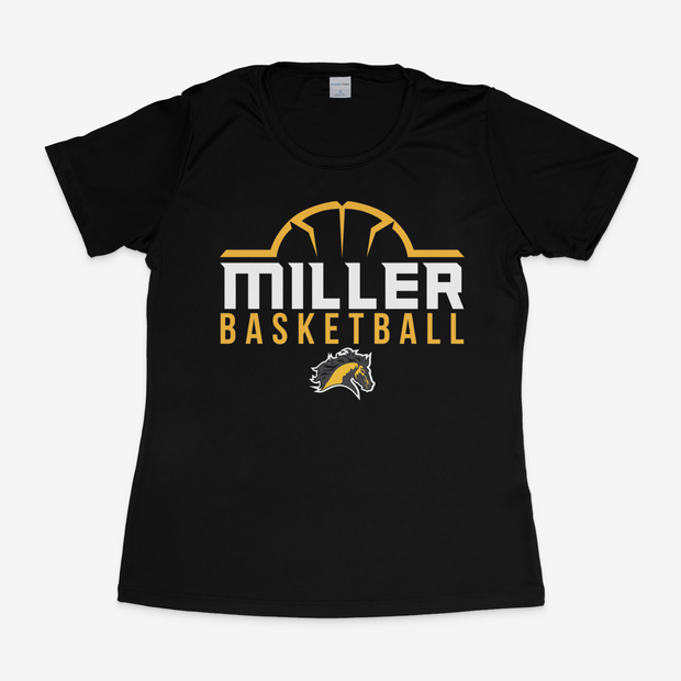 Miller Jr. High Basketball Womens Performance Tee
