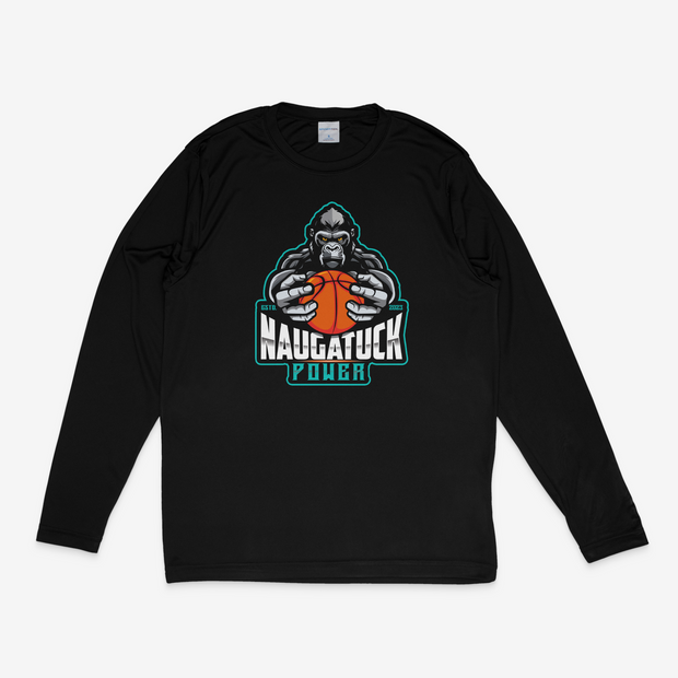 Naugatuck Power Basketball Long Sleeve Performance Tee