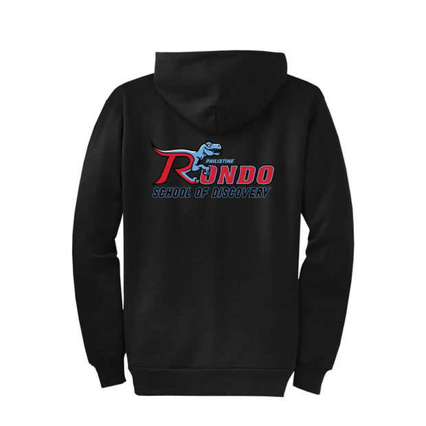 Rondo School Core Fleece Full-Zip Hooded Sweatshirt