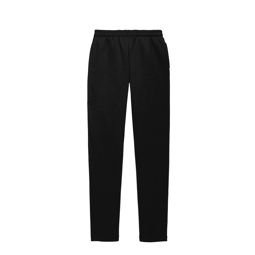 Open Bottom Sweatpant - Black