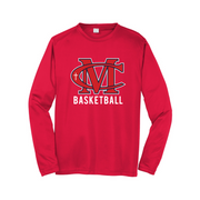 Modeston Christian 2024 Boys Basketball Long Sleeve Performance Tee