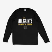 All Saints CYO Track and Field Long Sleeve Performance Tee