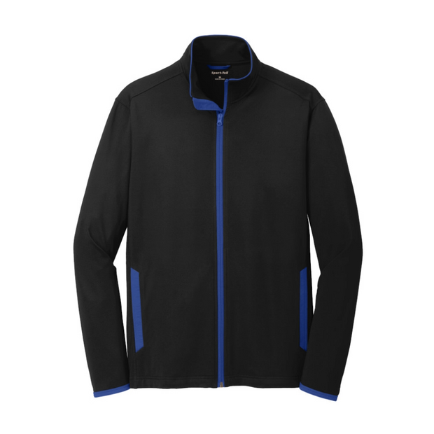 Sport-Tek Sport-Wick Stretch Contrast Full-Zip Jacket