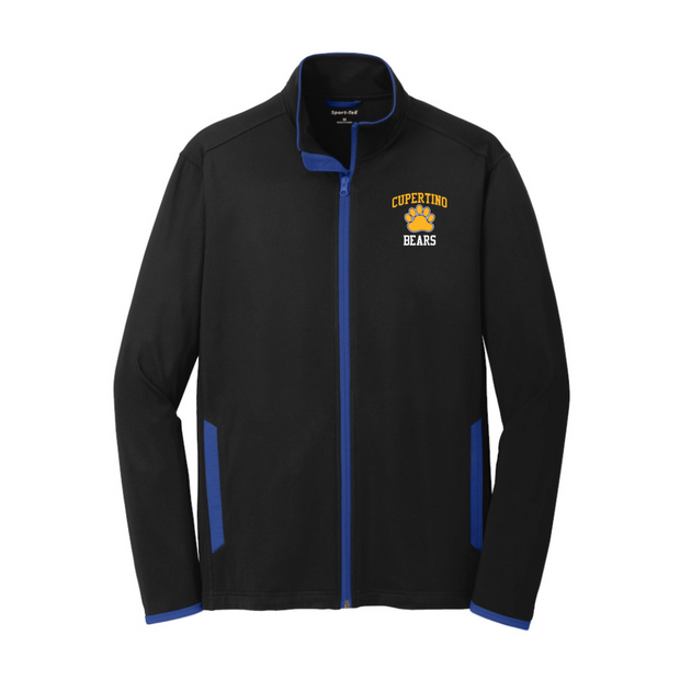 Cupertino Faculty Sport-Wick Stretch Contrast Full-Zip Jacket