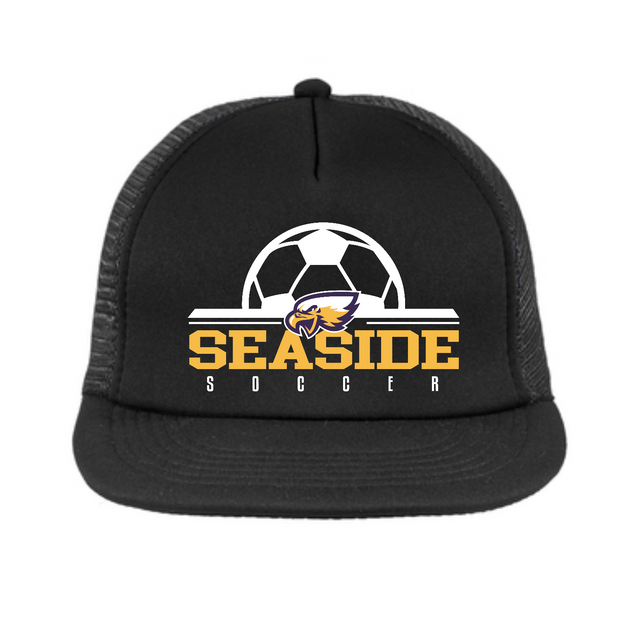 Seaside Soccer Flat Bill Snapback Trucker Cap