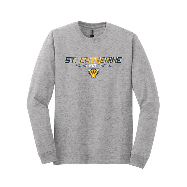 St. Catherine Girls Flag Football Cotton Long Sleeve Tee