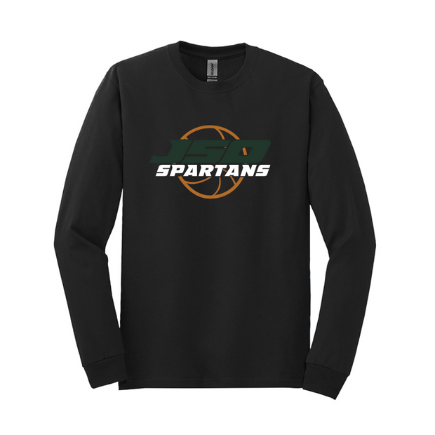 JSO Salinas Spartans Basketball Heavy Cotton Long Sleeve T-Shirt