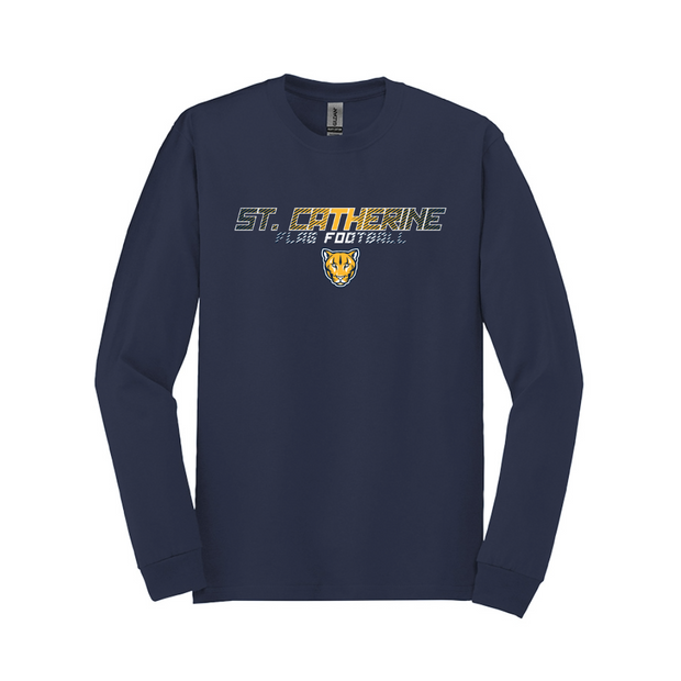 St. Catherine Girls Flag Football Cotton Long Sleeve Tee