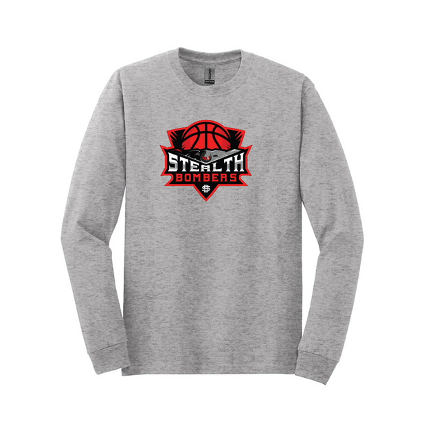 Stealth Bombers Basketball Cotton Long Sleeve Tee