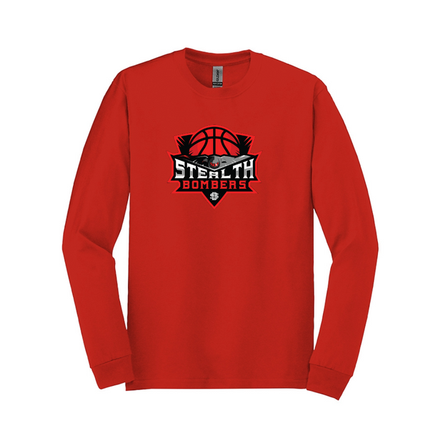 Stealth Bombers Basketball Cotton Long Sleeve Tee