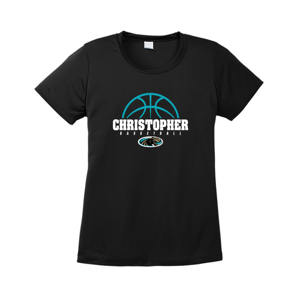 Christopher Boys Basketball Womens Performance Tee