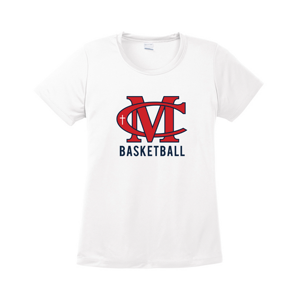 Modeston Christian 2024 Boys Basketball Womens Performance Tee