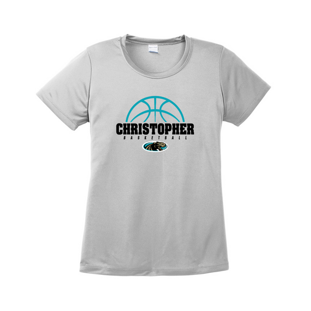 Christopher Boys Basketball Womens Performance Tee