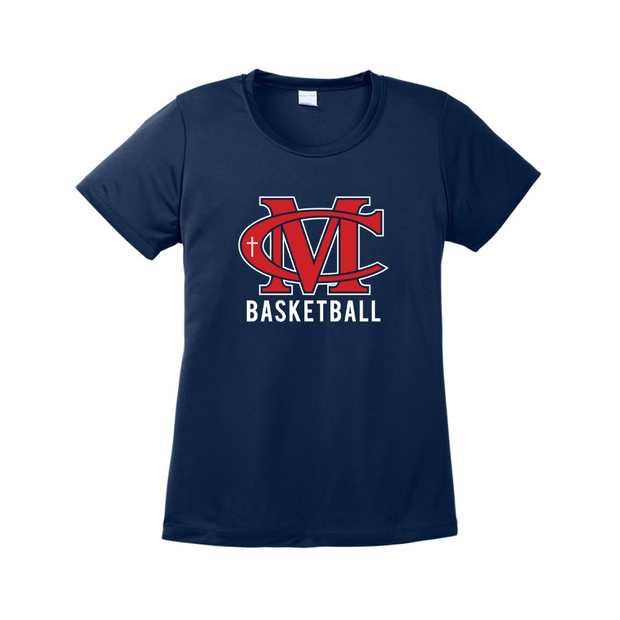 Modeston Christian 2024 Boys Basketball Womens Performance Tee