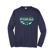 Palo Alto Huskies Basketball Long Sleeve Performance Tee