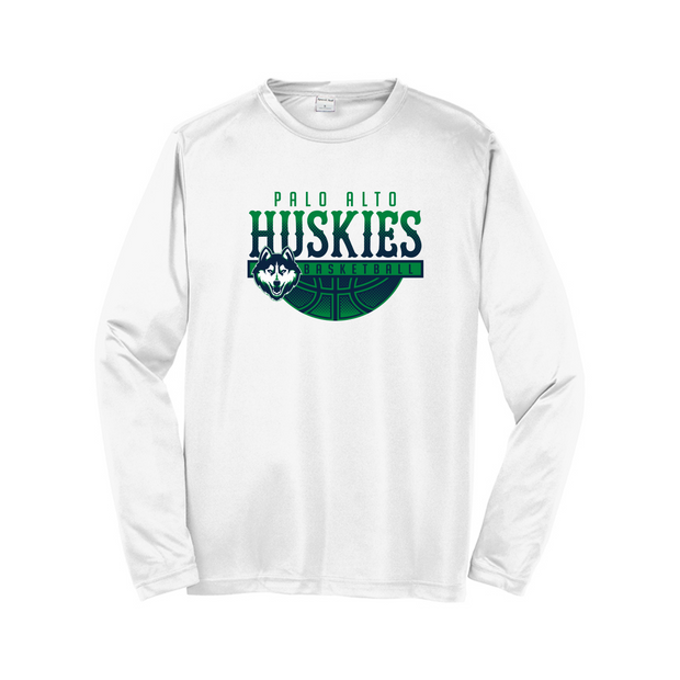 Palo Alto Huskies Basketball Long Sleeve Performance Tee