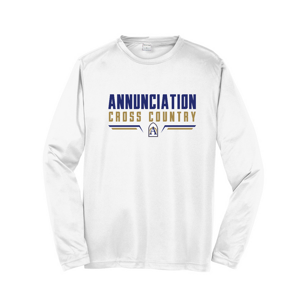 Annunciation Cross Country Long Sleeve Performance Tee