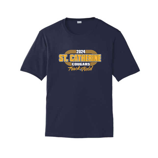 St. Catherine Track and field Short Sleeve Performance Tee