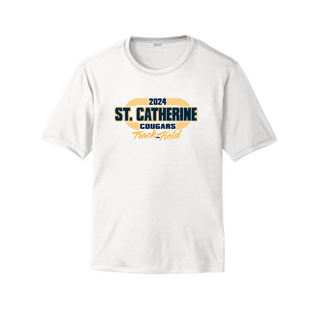 St. Catherine Track and field Short Sleeve Performance Tee