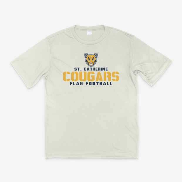 St. Catherine Flag Football Short Sleeve Performance Tee