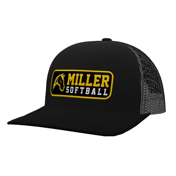 Miller Junior High Softball Flat Bill Snapback Trucker Cap