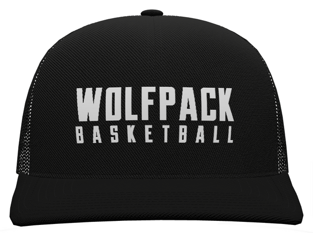 Wolfpack Flat Bill Snapback Trucker Cap