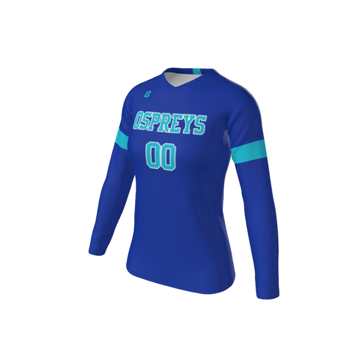 Volleyball Uniforms Ace Long Sleeve Volleyball Jersey. (x 1)